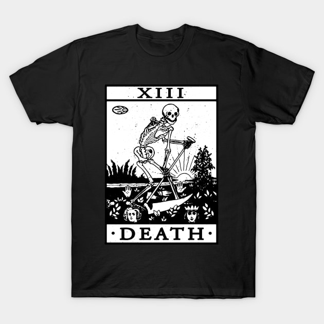 VINTAGE TAROT CARD T SHIRT, DEATH CARD, OCCULT, TAROT T-Shirt by Tshirt Samurai